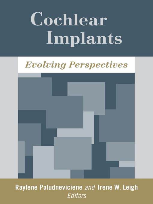 Title details for Cochlear Implants by Raylene Paludneviciene - Available